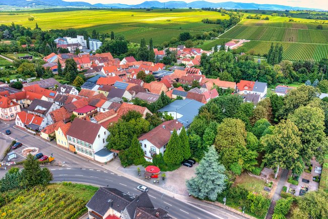 Der Diehlenhof aus der Luft