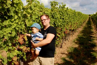 Emil Lintz mit Sohn Hannes.