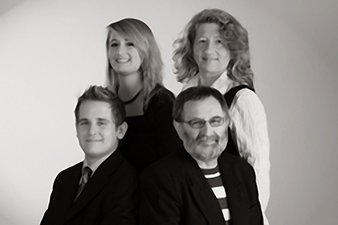 Elsa, Petra, Emil und Ulrich Lintz.